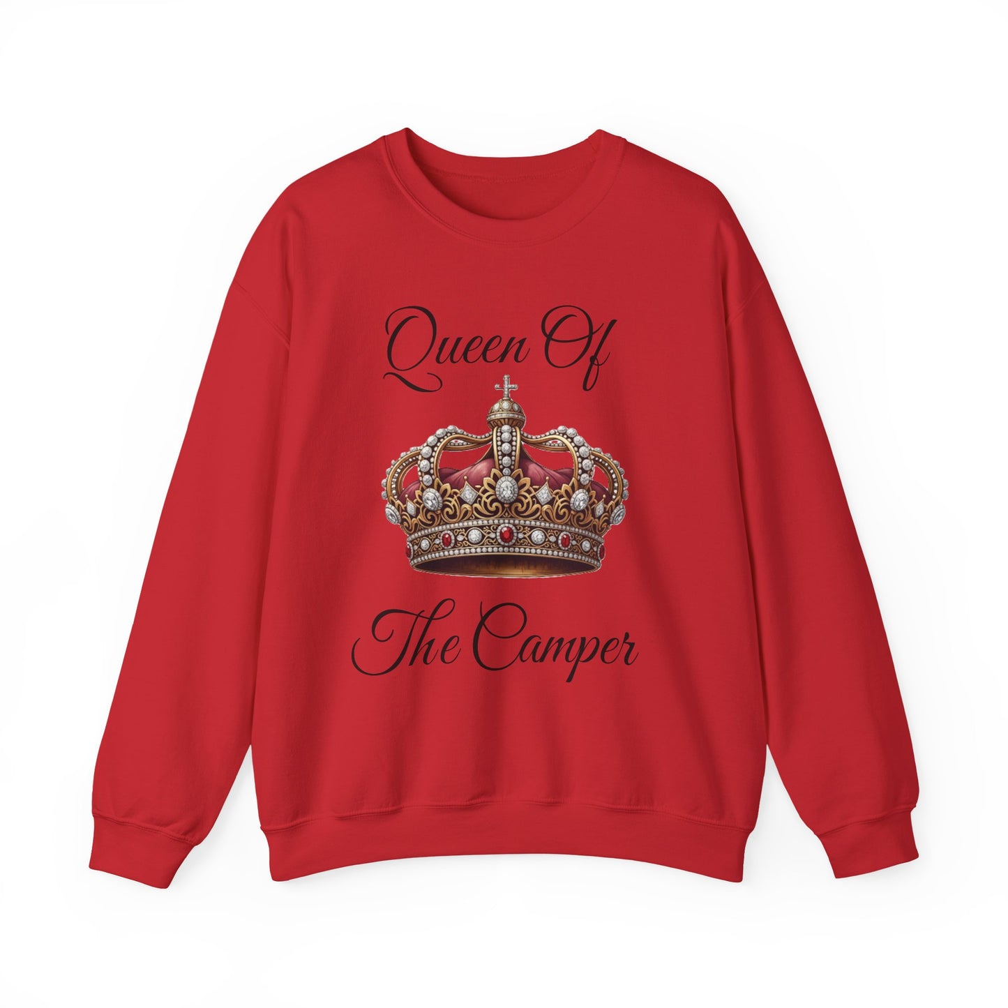 Queen of the Camper Sweatshirt | Cozy Camping Crewneck | Perfect Gift for Campers | Outdoor Adventure Apparel | Nature Lover Sweatshirt