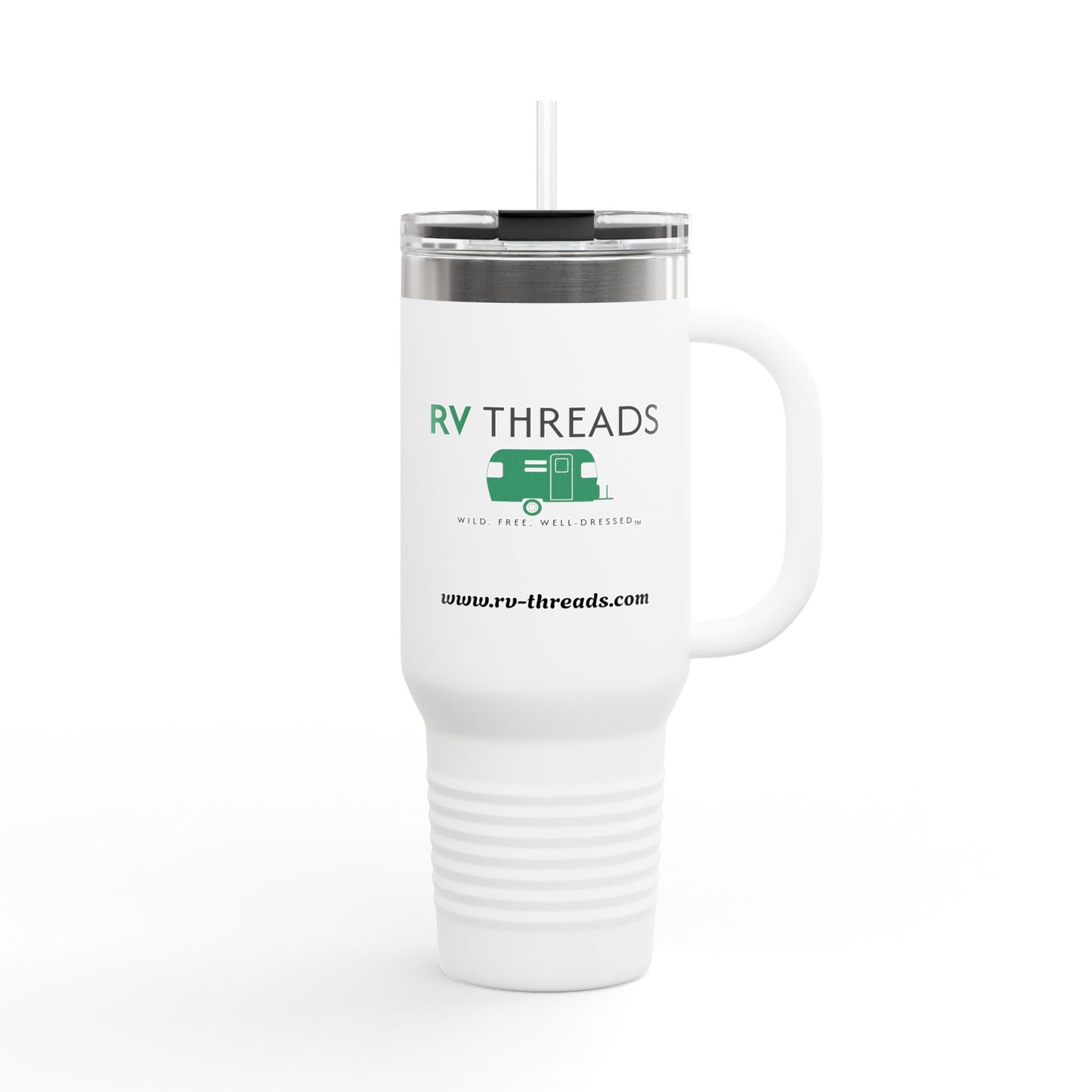 Stylish Insulated Travel Mug, Perfect for Road Trips, RV Enthusiasts, Hot & Cold Beverages, Camping Gear, Eco-Friendly Drinkware