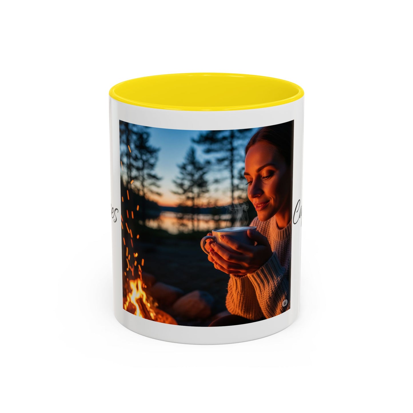 Accent Coffee Mug - Cozy Coffee Moments, Perfect for Friends and Family, Gifts for Coffee Lovers, Relaxation, and Holidays