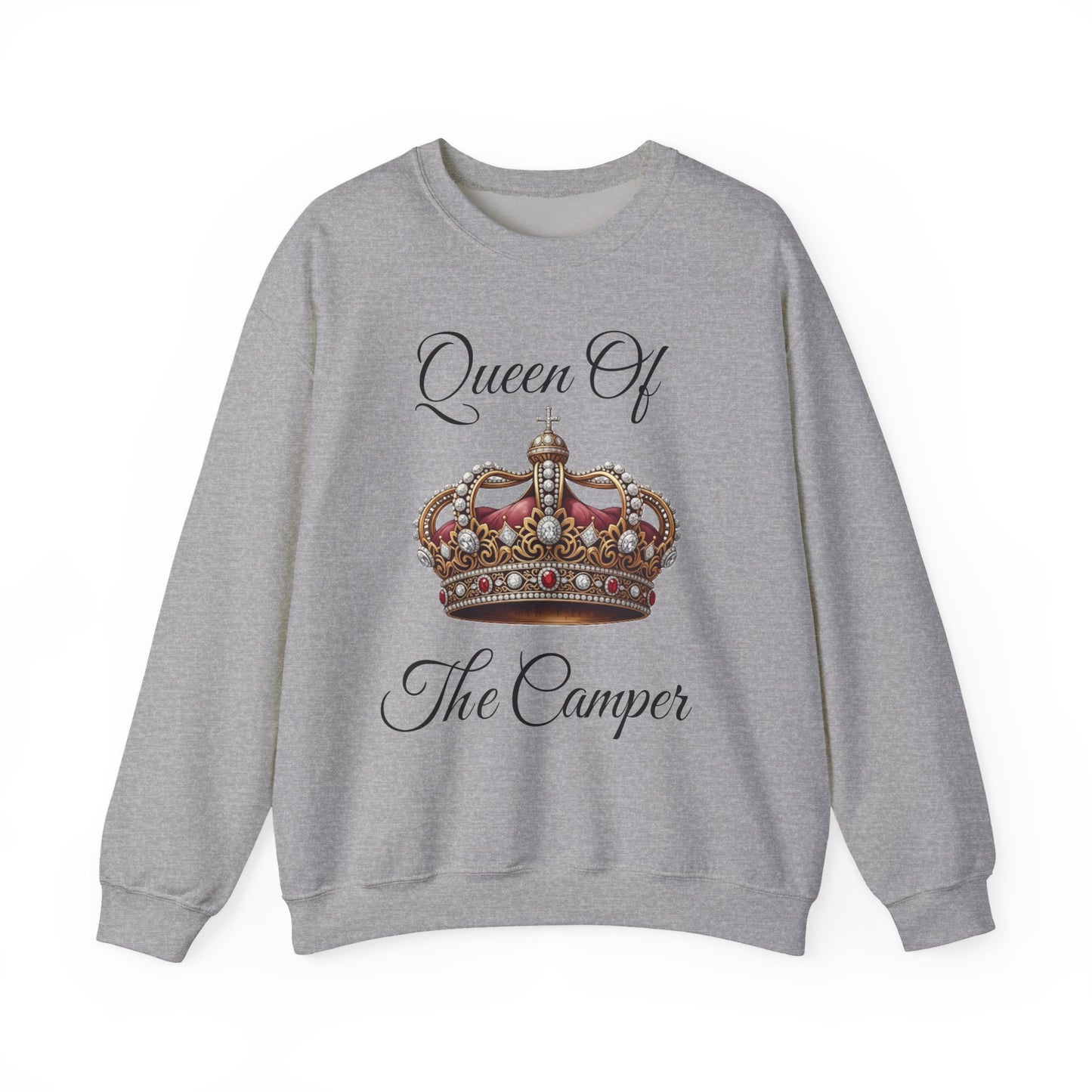 Queen of the Camper Sweatshirt | Cozy Camping Crewneck | Perfect Gift for Campers | Outdoor Adventure Apparel | Nature Lover Sweatshirt