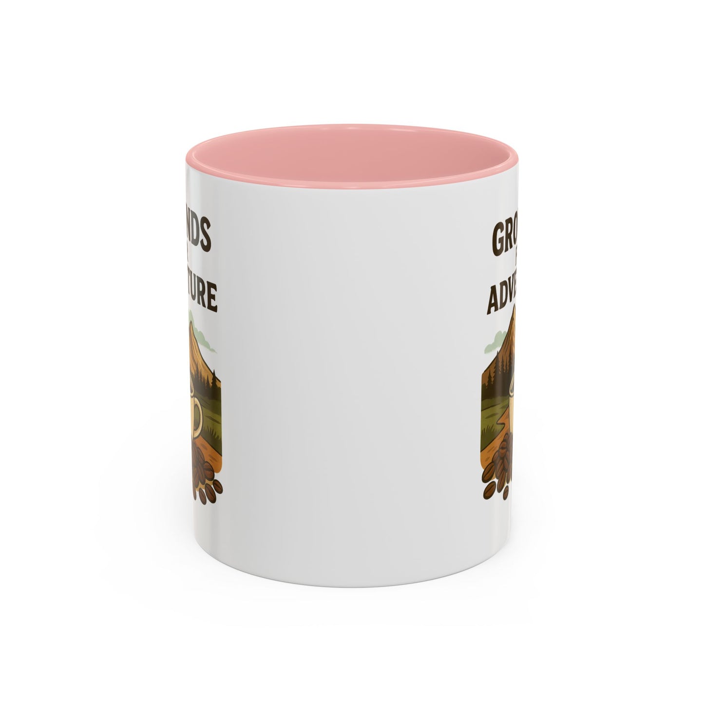 Adventurous Coffee Mug: Grounds for Adventure, Travel Mug, Camping Gift, Coffee Lover’s Present, Hiking Accessory