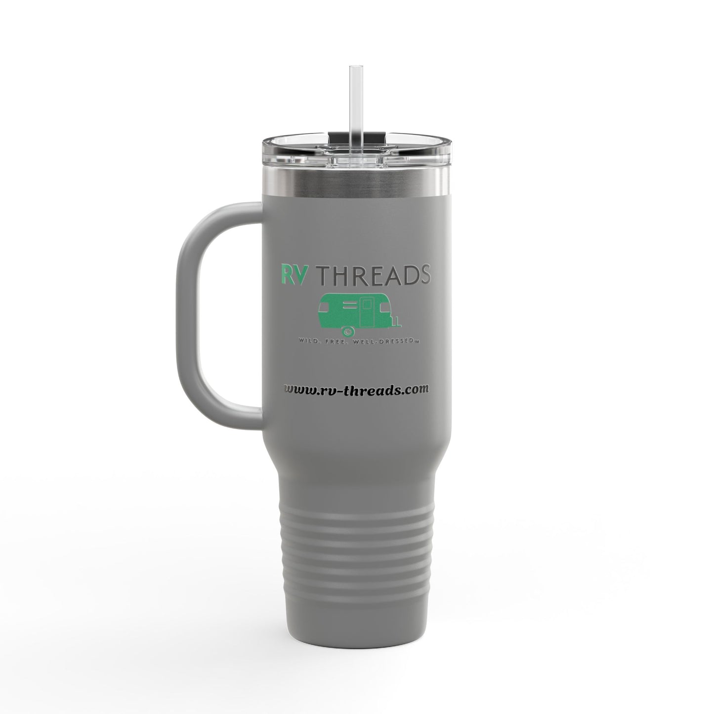 Stylish Insulated Travel Mug, Perfect for Road Trips, RV Enthusiasts, Hot & Cold Beverages, Camping Gear, Eco-Friendly Drinkware