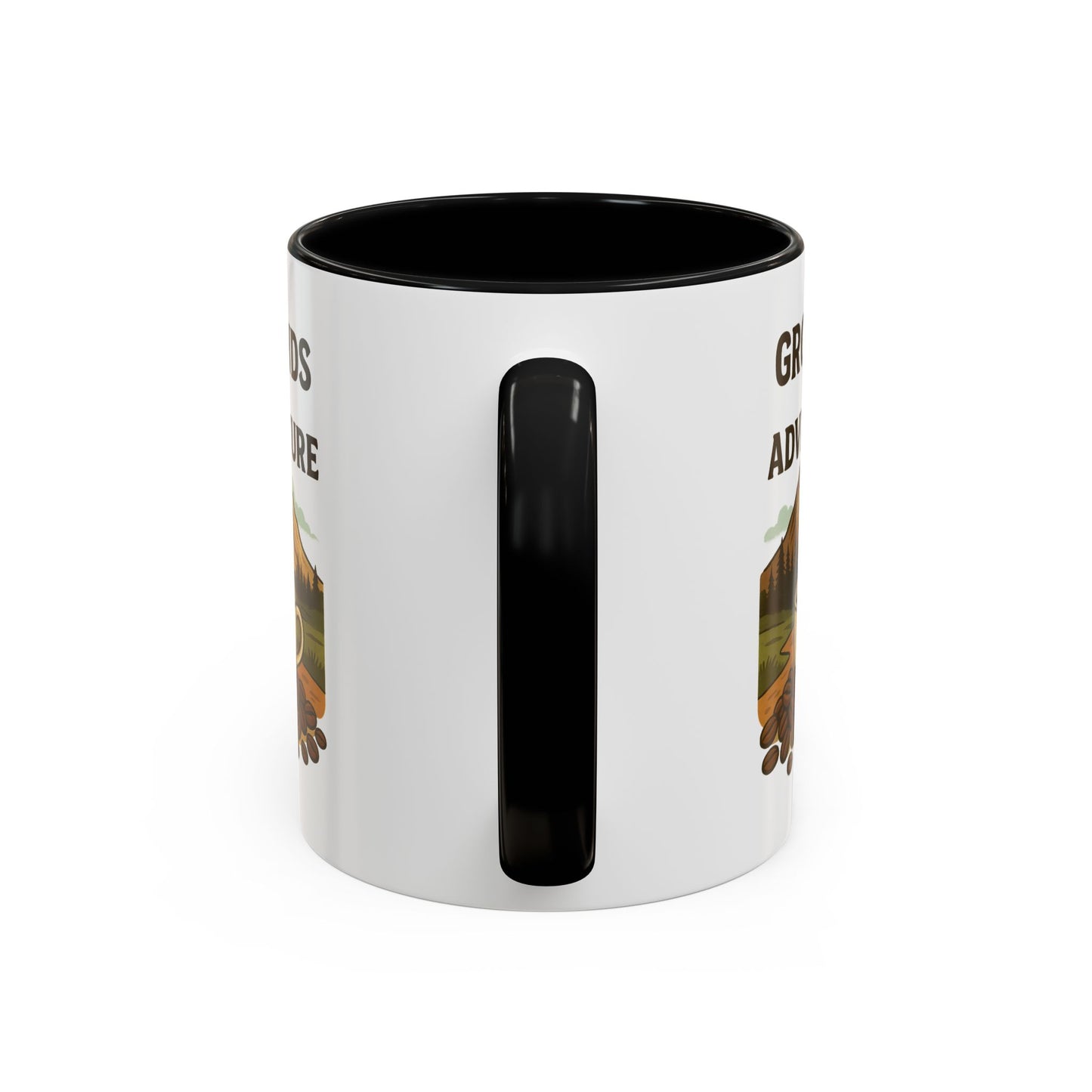 Adventurous Coffee Mug: Grounds for Adventure, Travel Mug, Camping Gift, Coffee Lover’s Present, Hiking Accessory