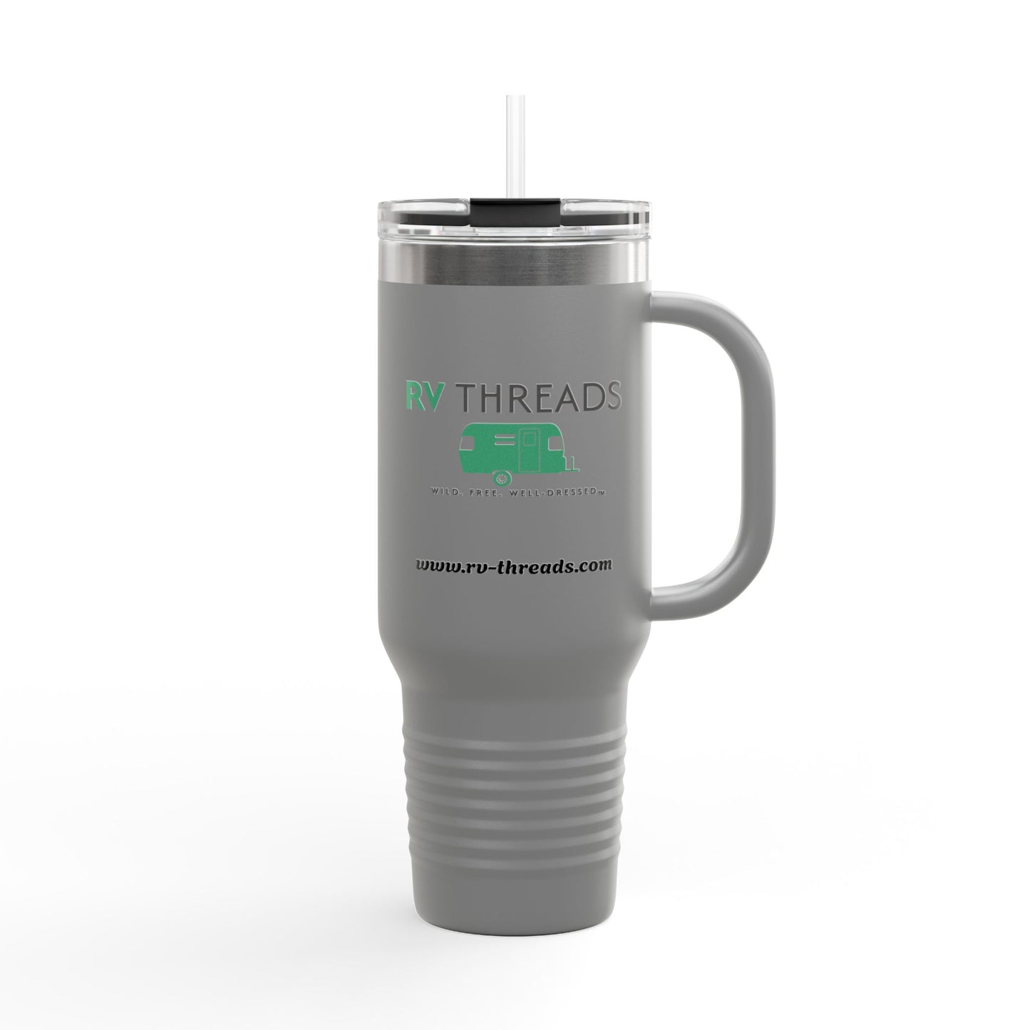 Stylish Insulated Travel Mug, Perfect for Road Trips, RV Enthusiasts, Hot & Cold Beverages, Camping Gear, Eco-Friendly Drinkware