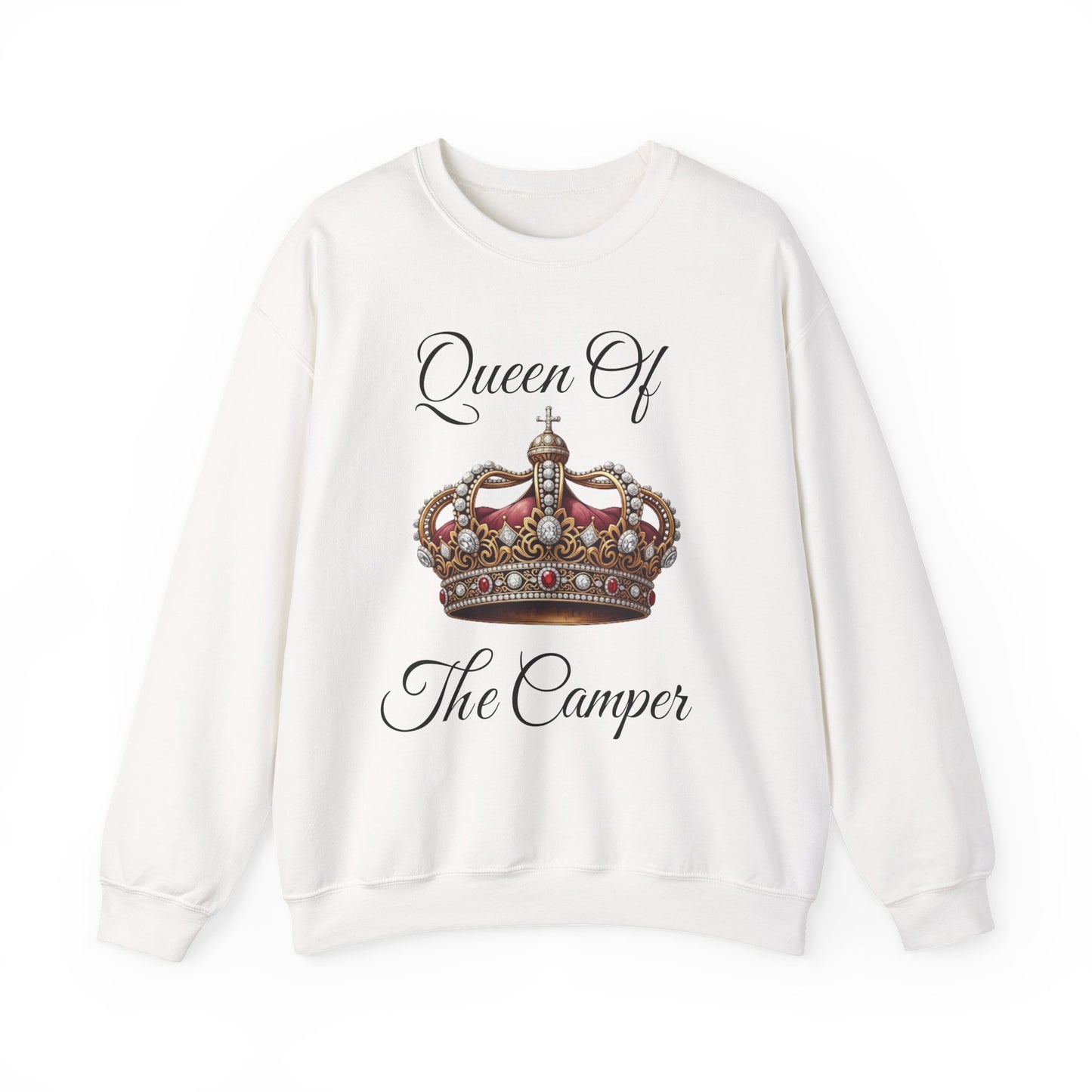 Queen of the Camper Sweatshirt | Cozy Camping Crewneck | Perfect Gift for Campers | Outdoor Adventure Apparel | Nature Lover Sweatshirt