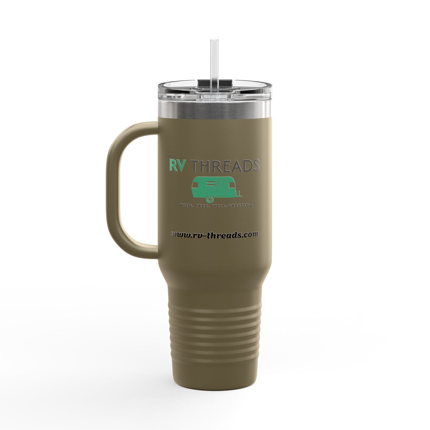 Stylish Insulated Travel Mug, Perfect for Road Trips, RV Enthusiasts, Hot & Cold Beverages, Camping Gear, Eco-Friendly Drinkware