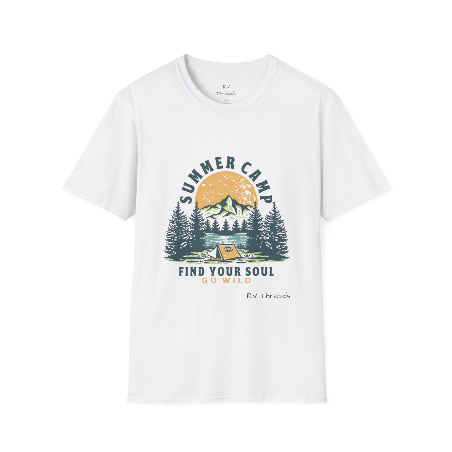 Summer Camp Adventure Unisex T-Shirt, Camping Tee, Outdoor Apparel, Nature Lover Gift, Adventure Shirt, Find Your Soul T-Shirt