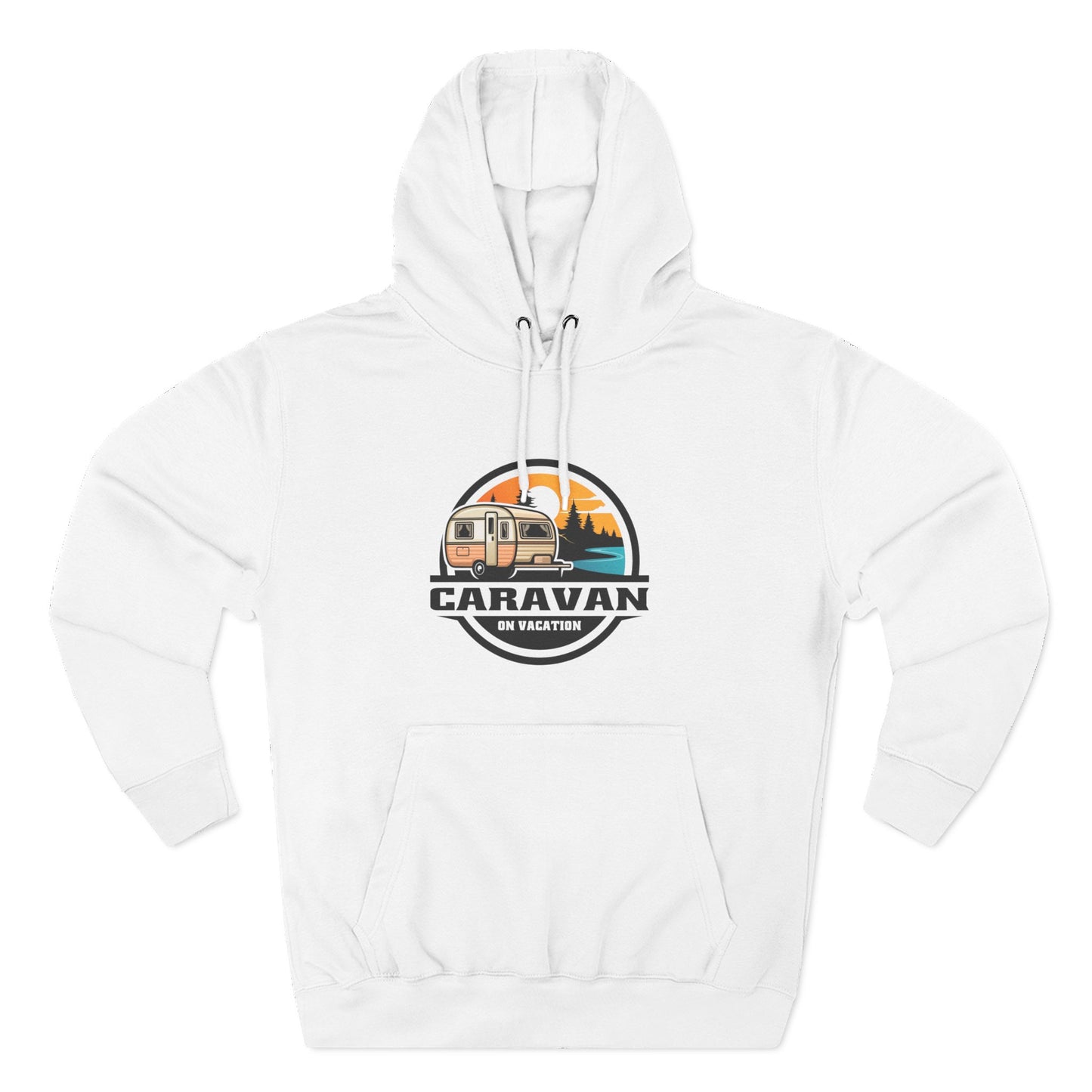 Vacation Vibes Fleece Hoodie | Cozy Travel Sweatshirt, Camper Enthusiast Gift, Road Trip Apparel, Camping Hoodie, Adventure Wear