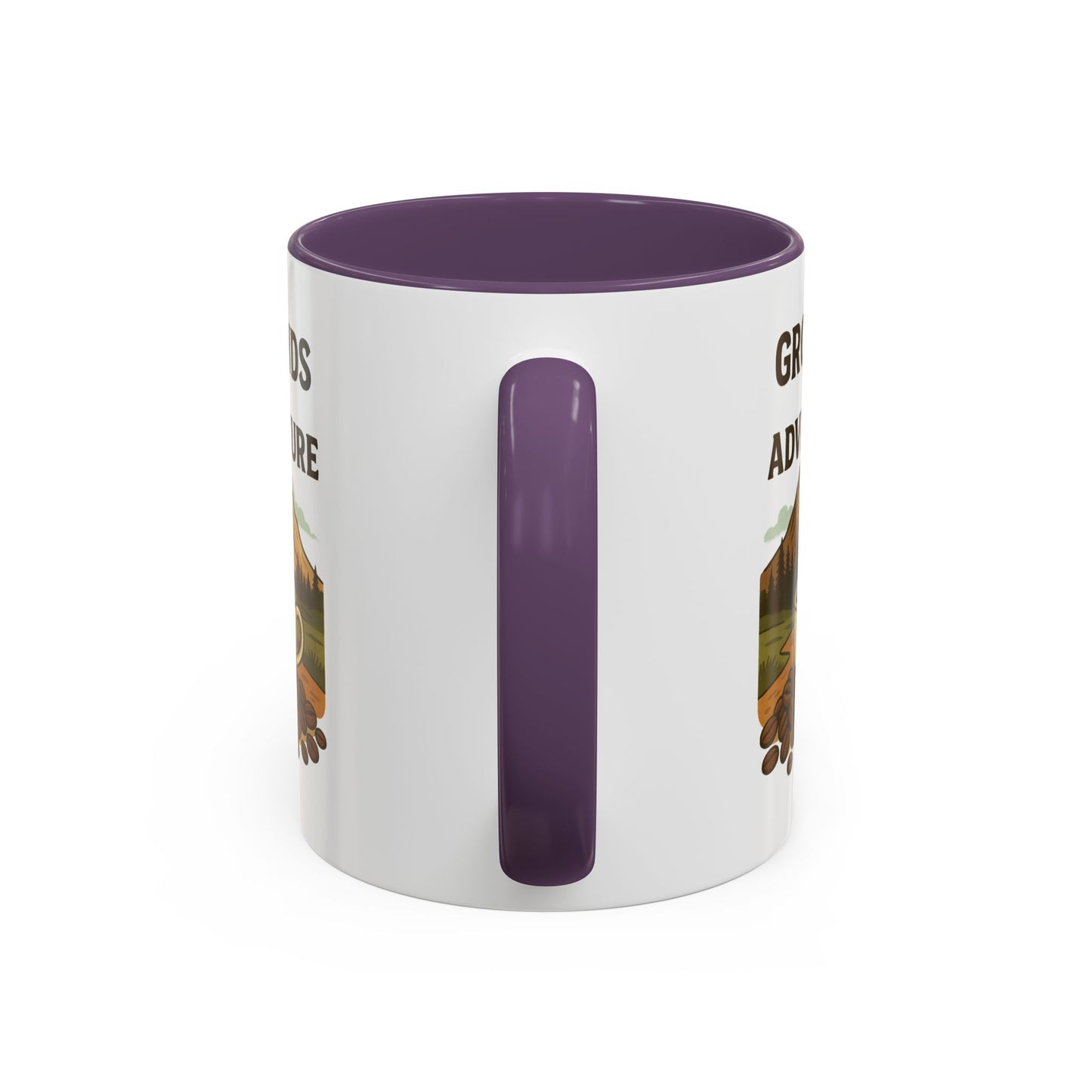 Adventurous Coffee Mug: Grounds for Adventure, Travel Mug, Camping Gift, Coffee Lover’s Present, Hiking Accessory