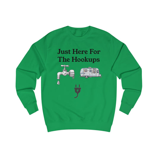 Casual Unisex Sweatshirt with Fun Hookup Quote - Perfect Gift for Campers, Travelers, and Adventure Seekers, Great for Cozy Nights and [...]
