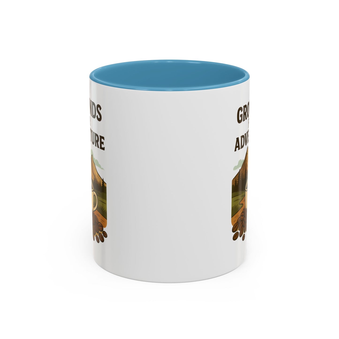 Adventurous Coffee Mug: Grounds for Adventure, Travel Mug, Camping Gift, Coffee Lover’s Present, Hiking Accessory