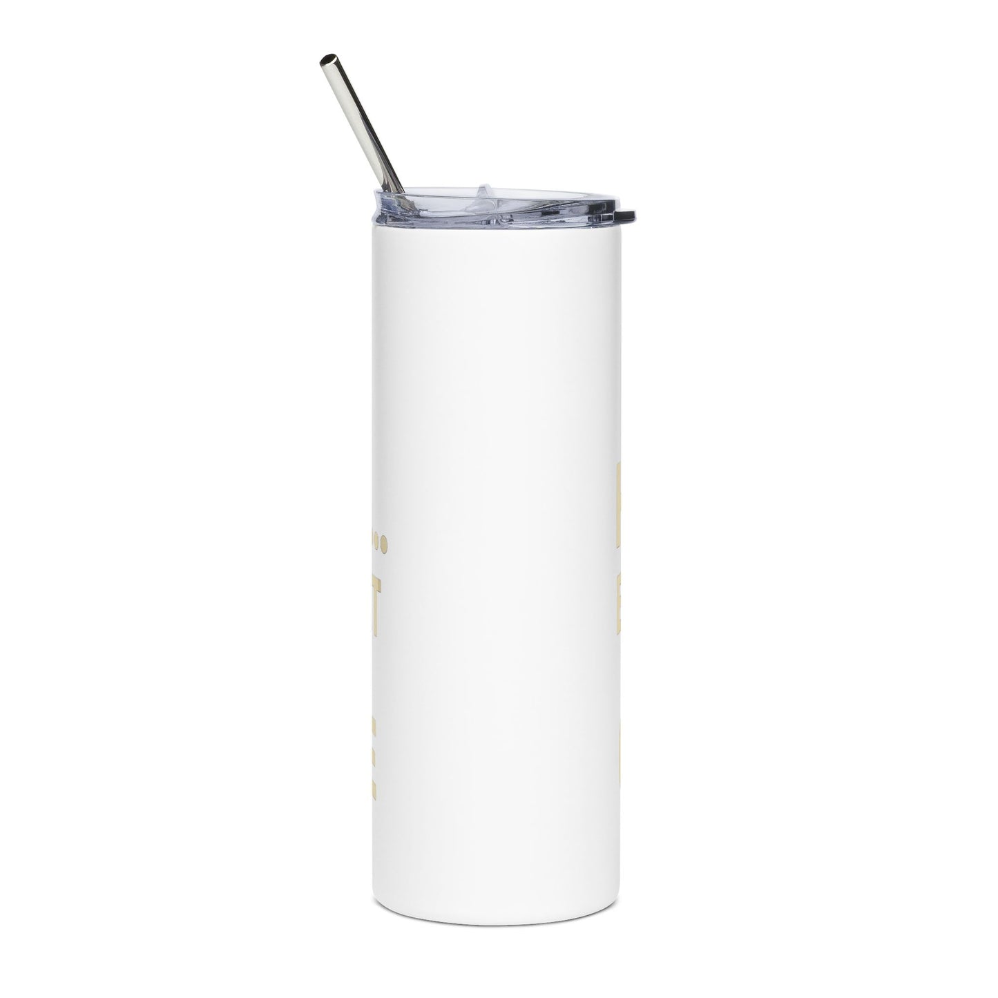Camping Tumbler with Quote, Sip Happens Stainless Steel, Travel Mug, Summer Camp Accessories, Outdoor Fun Drinkware