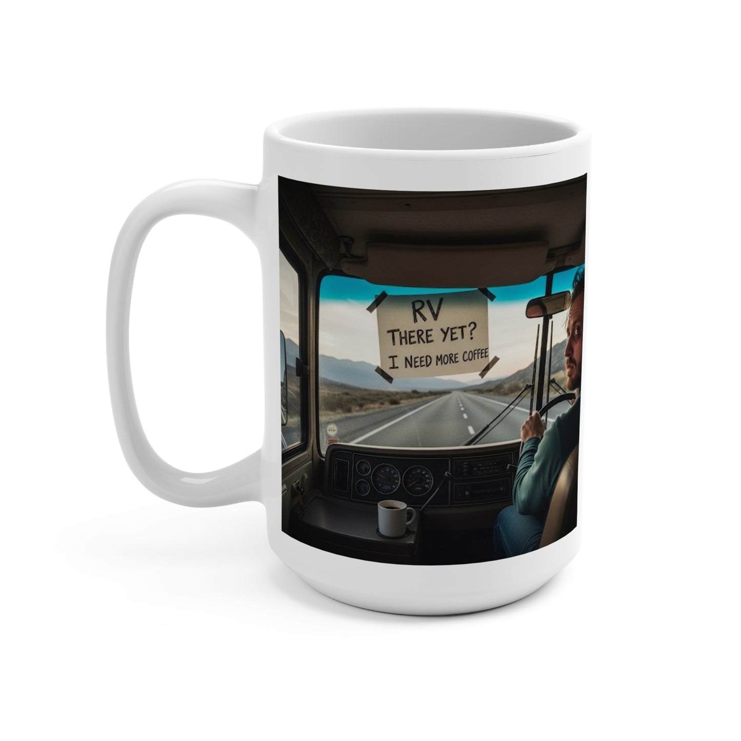 Humorous Travel Mug for Coffee Lovers, RV There's More Coffee, Adventure Gift, Road Trip Cup, Fun Mugs for Friends