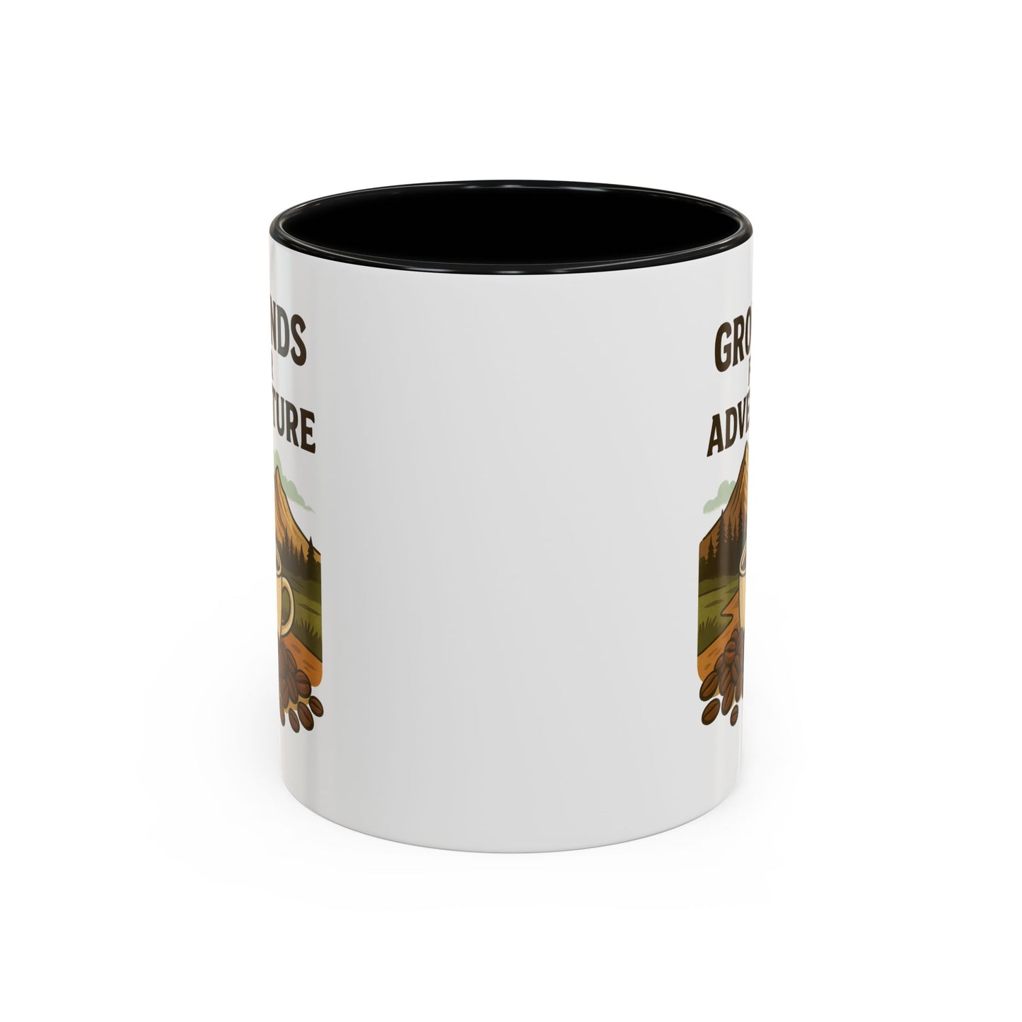 Adventurous Coffee Mug: Grounds for Adventure, Travel Mug, Camping Gift, Coffee Lover’s Present, Hiking Accessory