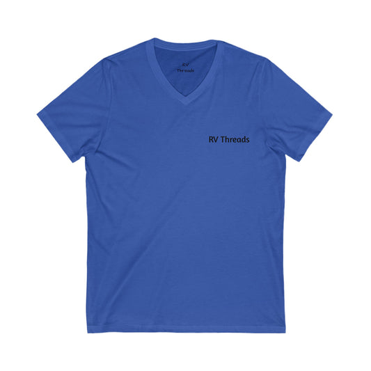 Glamping V-Neck Tee - Perfect for Campers, Outdoor Enthusiasts, Gifts, Travel, Adventuring, Nature Lovers