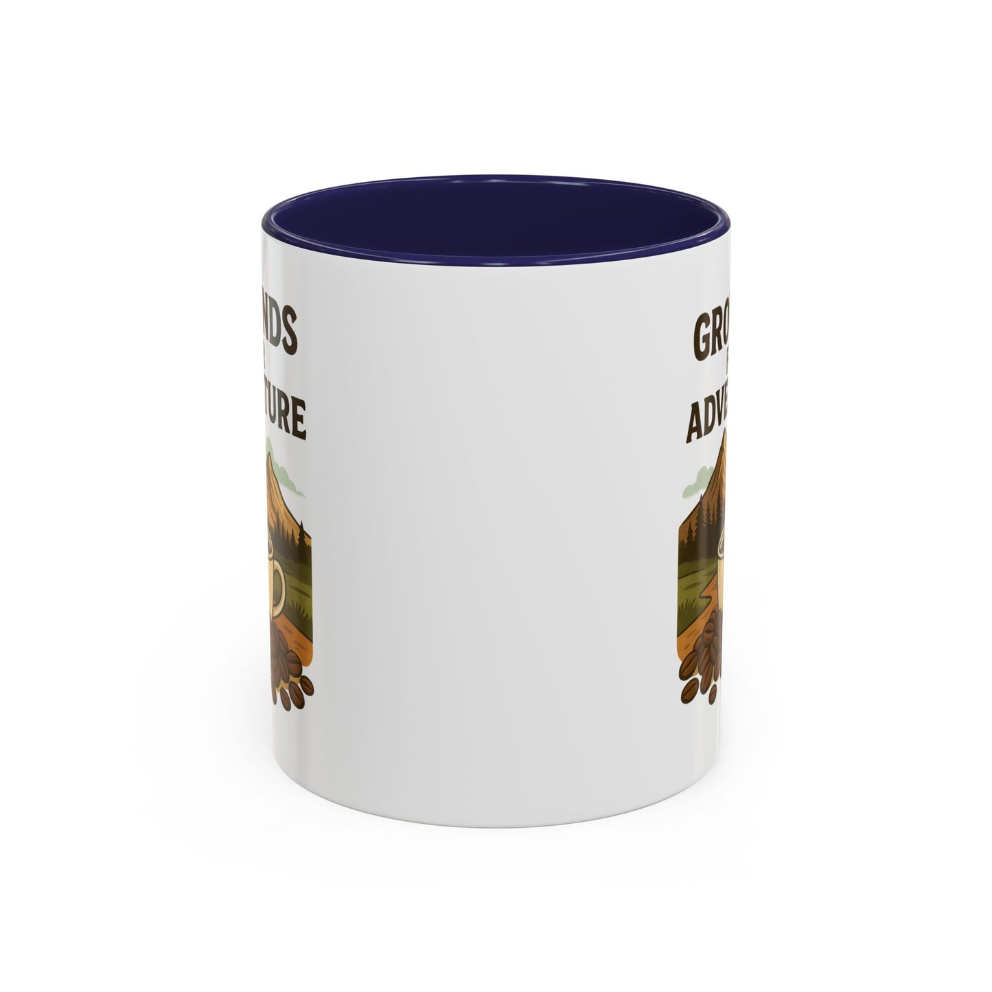 Adventurous Coffee Mug: Grounds for Adventure, Travel Mug, Camping Gift, Coffee Lover’s Present, Hiking Accessory