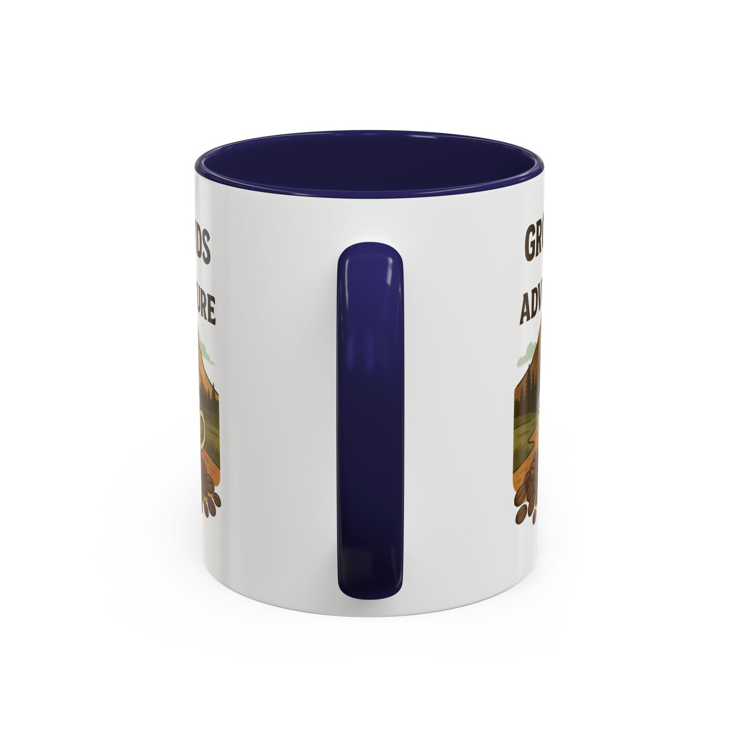 Adventurous Coffee Mug: Grounds for Adventure, Travel Mug, Camping Gift, Coffee Lover’s Present, Hiking Accessory