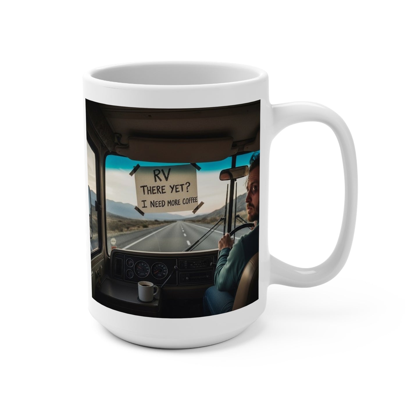 Humorous Travel Mug for Coffee Lovers, RV There's More Coffee, Adventure Gift, Road Trip Cup, Fun Mugs for Friends