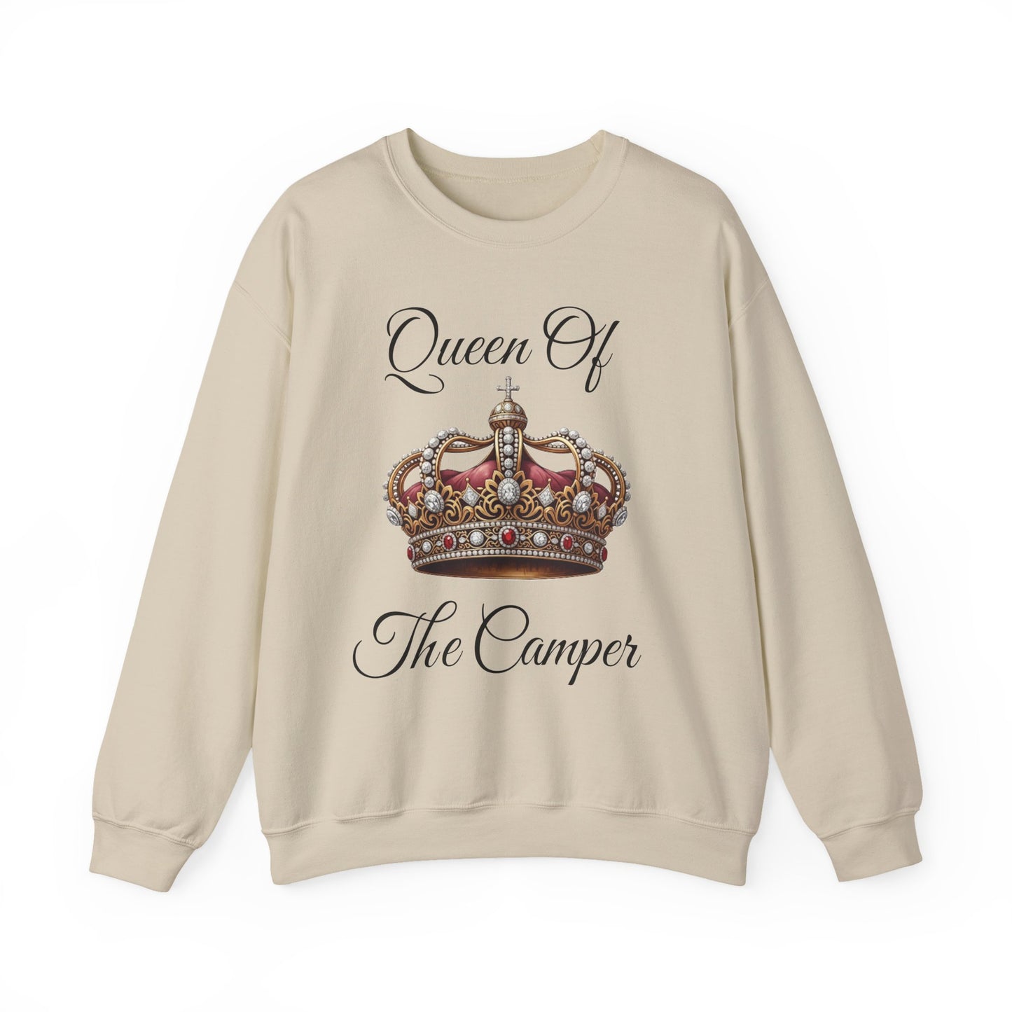 Queen of the Camper Sweatshirt | Cozy Camping Crewneck | Perfect Gift for Campers | Outdoor Adventure Apparel | Nature Lover Sweatshirt