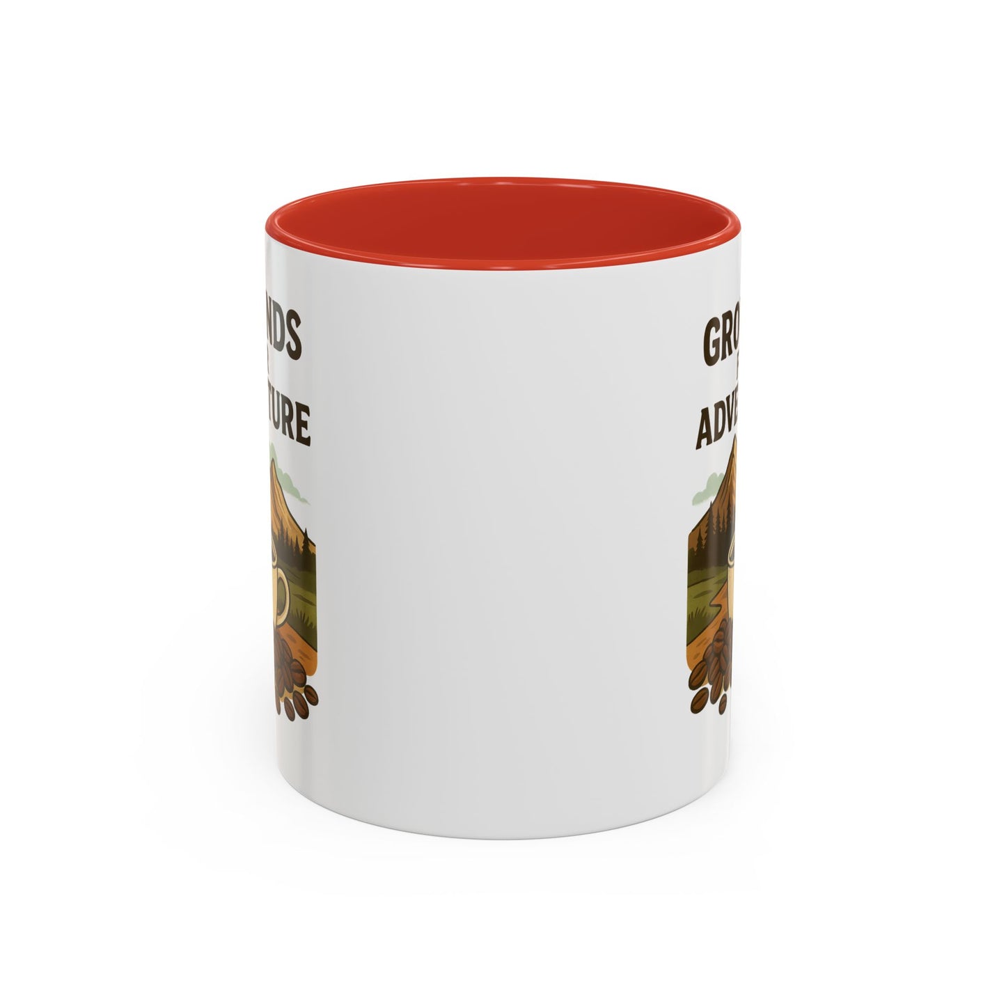 Adventurous Coffee Mug: Grounds for Adventure, Travel Mug, Camping Gift, Coffee Lover’s Present, Hiking Accessory